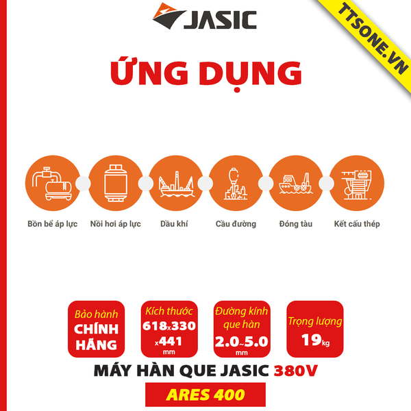 Máy hàn que ARES 400 JASIC - Chính hãng