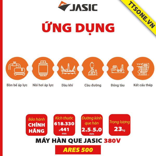 Máy hàn que ARES 500 JASIC - Chính hãng