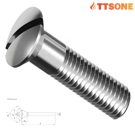 Vít Đầu Trụ Có Rãnh M10 Din 964