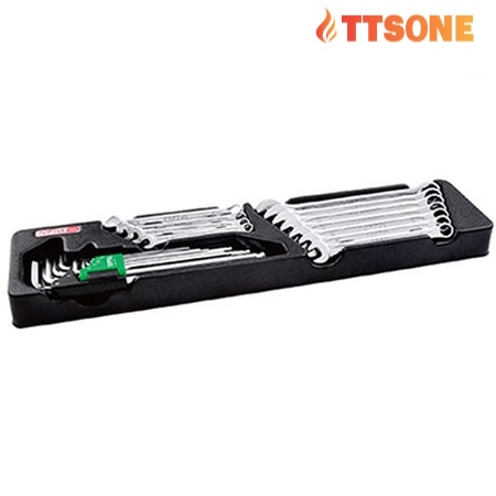 Bộ cờ lê đầu vòng miệng & khóa lục giác 20PCS 15° TOPTUL GM-2029