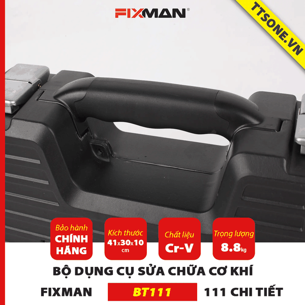 Bộ Dụng Cụ Sửa Chữa Cơ Khí 111 Chi Tiết FIXMAN BT111 - Chính hãng