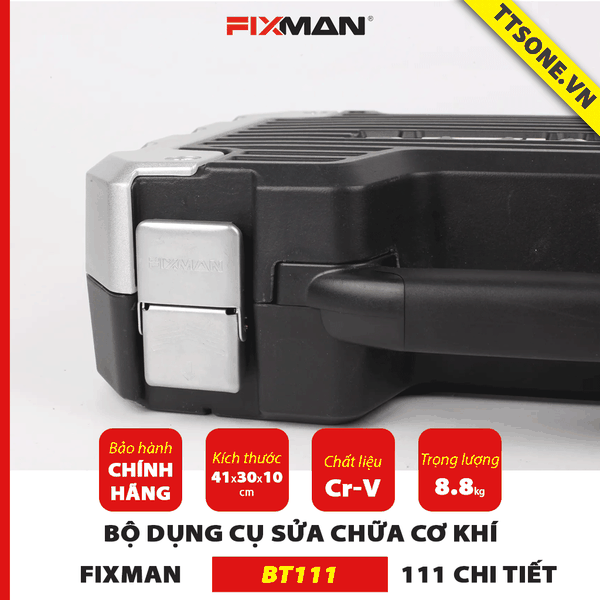 Bộ Dụng Cụ Sửa Chữa Cơ Khí 111 Chi Tiết FIXMAN BT111 - Chính hãng