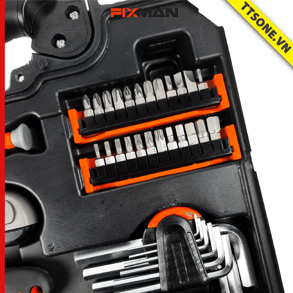 Bộ Dụng Cụ Sửa Chữa Cơ Khí 46 Chi Tiết FIXMAN BT46 - Chính hãng