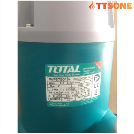 Máy Bơm Chìm Nước Thải 750W TOTAL TWP87501 - Chính Hãng