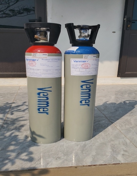 Bình khí chuẩn : H2S 100 - 200 ppm Bình nhôm 2L