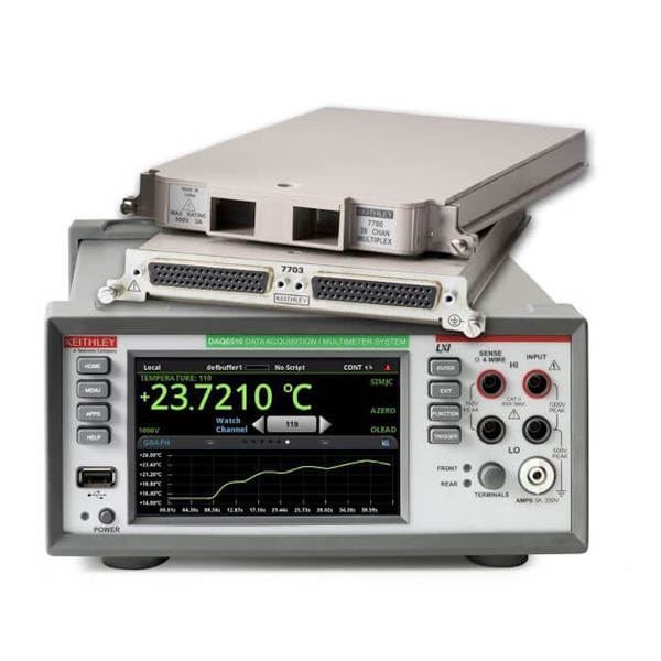Bộ ghi dữ liệu, đồng hồ vặn năng KEITHLEY DAQ6510 (1000V, 100 MΩ, 3A, 0.0025%, Datalogger)