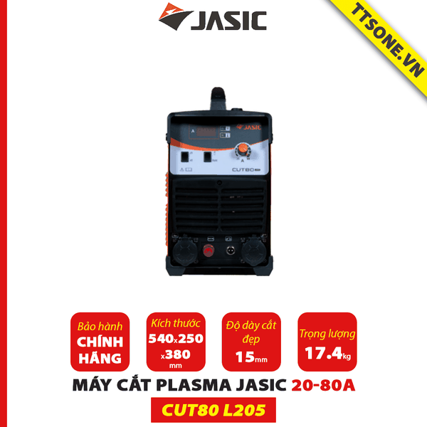 Máy Cắt Kim Loại Công Nghệ Hồ Quang PLASMA CUT80 L205 JASIC - Chính hãng