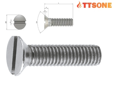 Vít Đầu Trụ Có Rãnh M5 Din 963