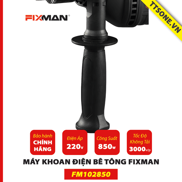 Máy Khoan Điện Cầm Tay FIXMAN FM102850 thêm 3 phụ kiện - Chính hãng