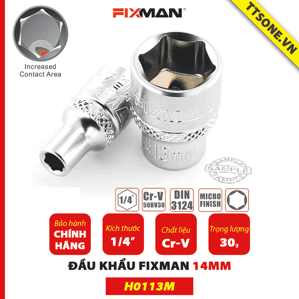 Đầu Khẩu Fixman H0113M 4-14mm - Chính Hãng