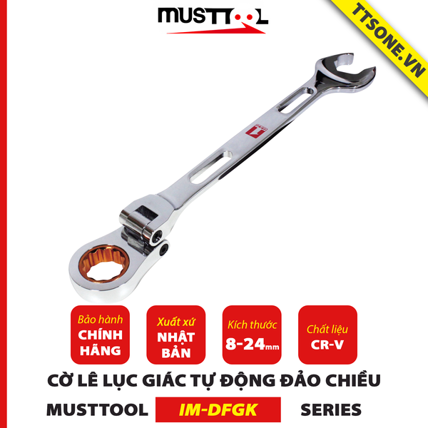 Cờ Lê Lục Giác 10mm MUST TOOL IM-DFGK10 - Chính hãng