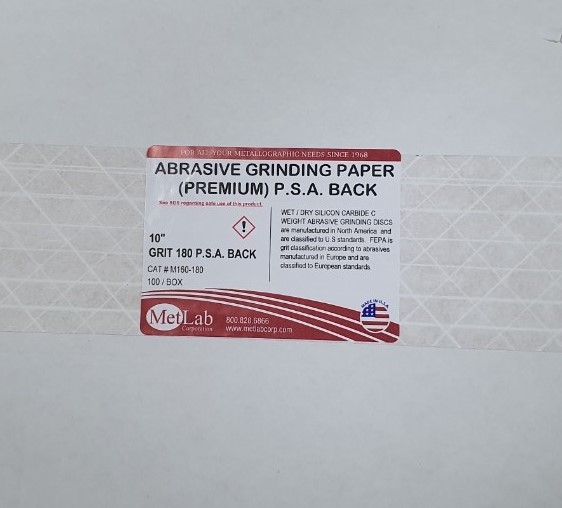 Giấy Nhám Loại Có Keo Đường kính 10" (250mm) P180 Metlab Hộp 100 Chiếc