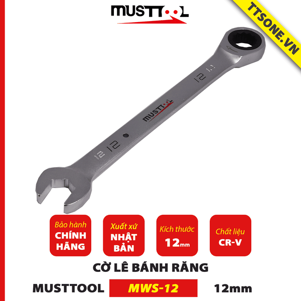 Cờ Lê Bánh Răng 21mm MUSTTOOL MWS-21 - Chính hãng