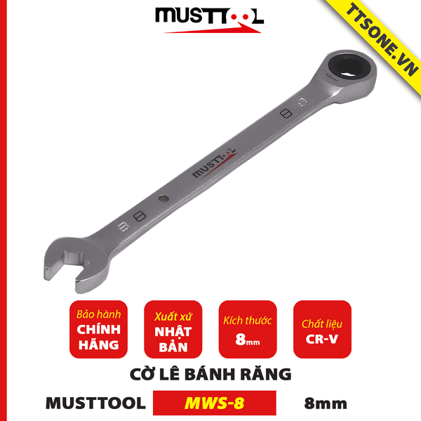 Cờ Lê Bánh Răng 21mm MUSTTOOL MWS-21 - Chính hãng