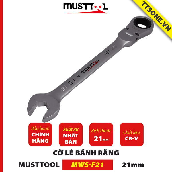 Cờ Lê Bánh Răng 17mm MUSTTOOL MWS-F17 - Chính hãng