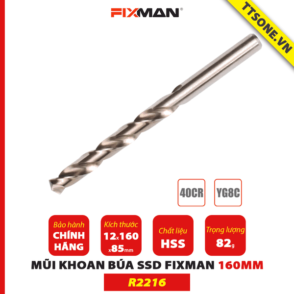 Mũi Khoan búa SDS FIXMAN R2216 160mm - Chính Hãng