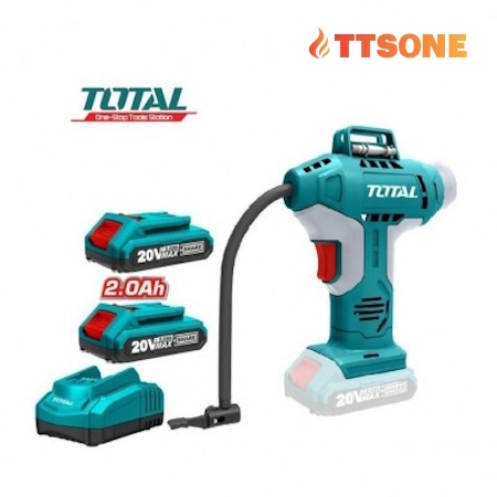 Máy Bơm Hơi Cầm Tay Tự Động Pin 20V TOTAL TACLI2001