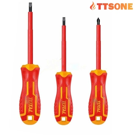Bộ 3 tua vít cách điện Total THTIS036