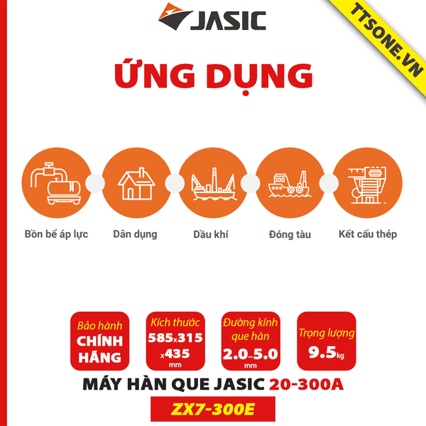 Máy hàn que ZX7-300E JASIC - Chính hãng