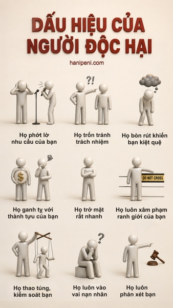 Dấu hiệu của người độc hại