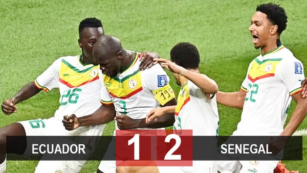 Kết quả tuyển Ecuador 1-2 Senegal, World Cup 2022