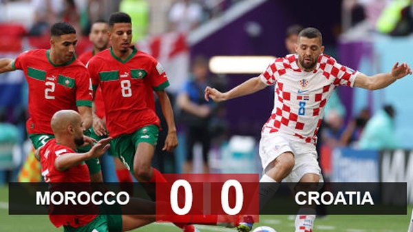 Kết quả Ma Rốc 0-0 Croatia, World Cup 2022