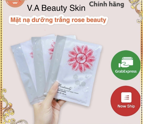 Mặt Nạ Tổ Yến Rosebeauty - Dưỡng trắng sáng tăng độ đàn hồi cho da (Hộp 10 miếng)