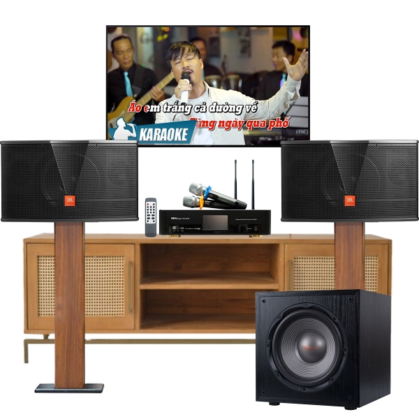 Trọn Bộ Karaoke Nghe Nhạc JBL Beyond 04 (JBL CV1252T, BKSound DKA 6500, BKSound SW212)