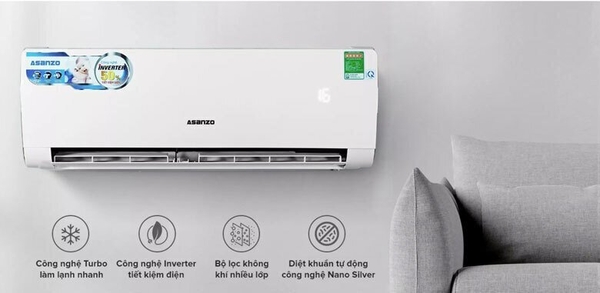 Máy lạnh Asanzo Inverter 2 HP K18N66