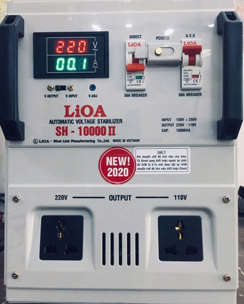 Ổn Áp LiOA 10KVA Dải 150V SH-10000II