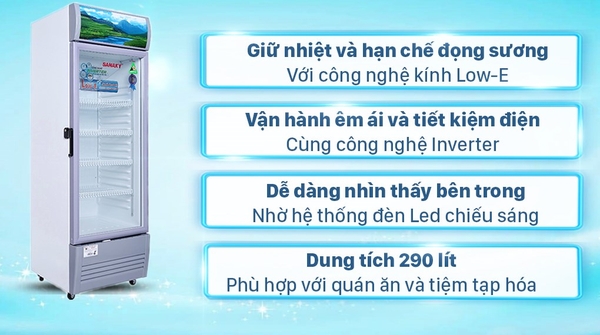 Tủ mát Sanaky Inverter VH-358K3L (290 lít)