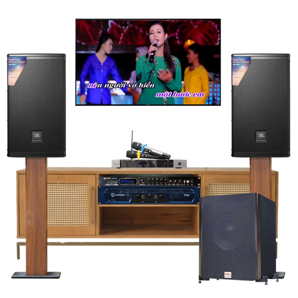 Trọn Bộ Karaoke Nghe Nhạc JBL BC-94GD (JBL MTS10, Crown T5, BIK BPR 8600, BKSound Sw612B, BIK BJ U500)