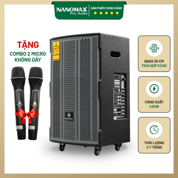 Loa Kéo Nanomax SK-1202 Bass 30cm