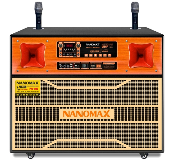 Loa Kéo Bình & Điện Nanomax Pro-906 (Bass Đôi 40cm/ 2000w)