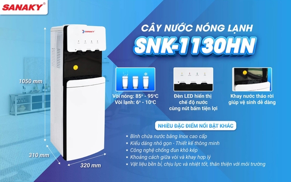 Máy nước uống nóng lạnh Sanaky SNK-1130HN