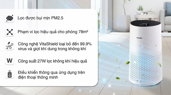 Máy lọc không khí Philips AC1715/20 27W