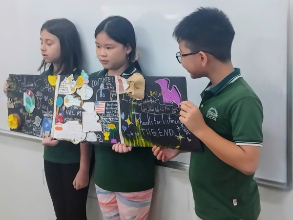 Grade 4 conducted research and then worked in teams