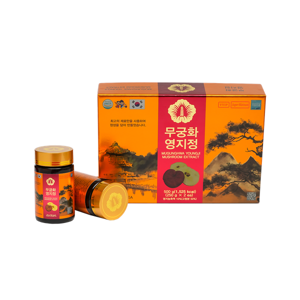 MUGUNGHWA Premium Ganoderma extract box of 2 bottles x 250g