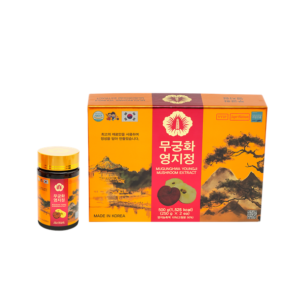 MUGUNGHWA Premium Ganoderma extract box of 2 bottles x 250g