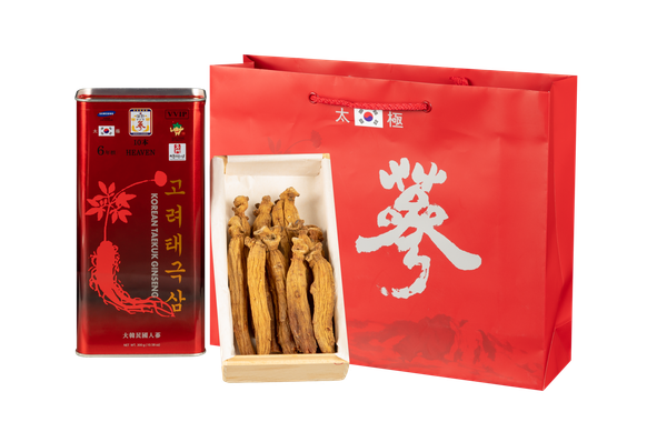 VVIP dried root-covered ginseng - 300g 10 roots