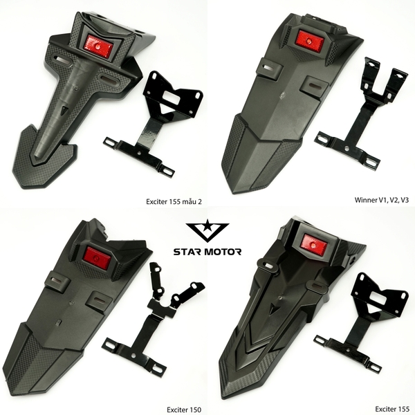 Dè chắn bùn FZ Ex150,155 - Winner V1,V2,V3 kèm bát chống rung, gãy