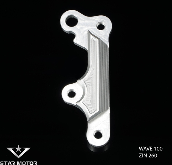 Tai pát trước xe Wave gắn heo 2 Piston, đĩa 220-290mm nhôm CNC