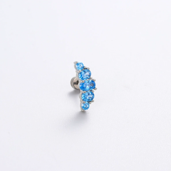 Khuyên tai Blue Croissant