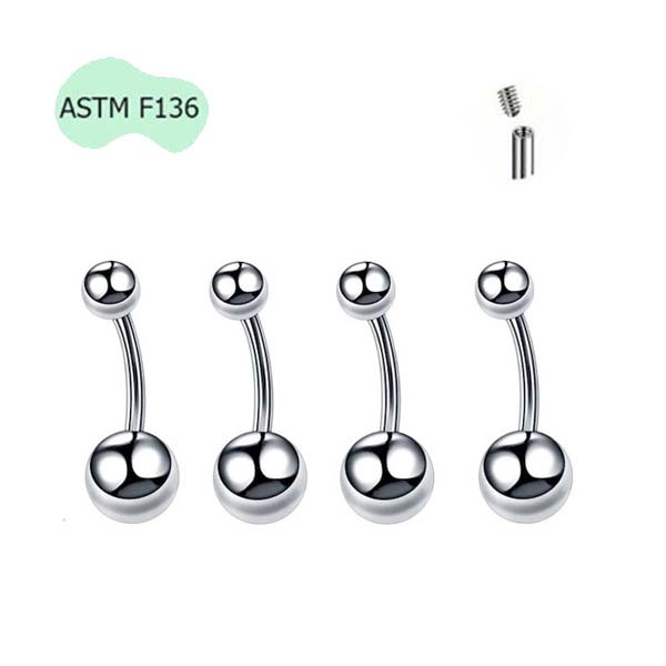 Khuyên rốn titanium basic