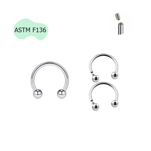 Khuyên chữ U titanium có 3 size - U-SHAPED EARRINGS