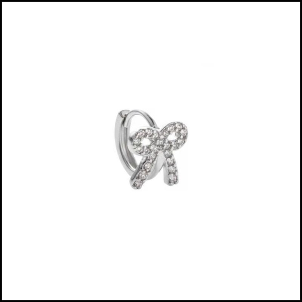 Khuyên tròn nơ dễ thương - Hợp kim/10mm