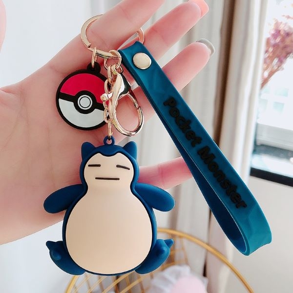 Móc khóa nhựa dẻo SNORLAX - Hoạt hình Pokemon