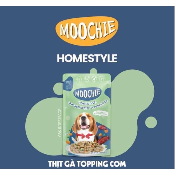 Pate cho chó Moochi - Homestyle thịt gà topping cơm