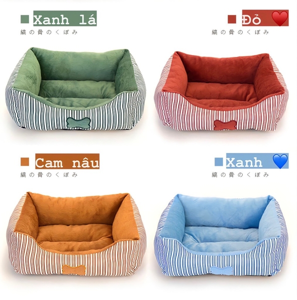 Đệm chữ nhật hình xương size L 70x55x19cm