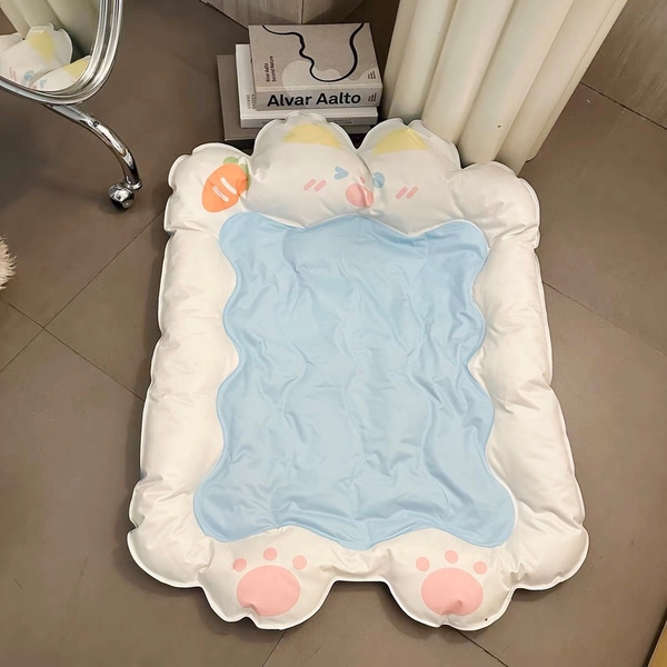Đệm hè gel viền bông hình thú 39*58